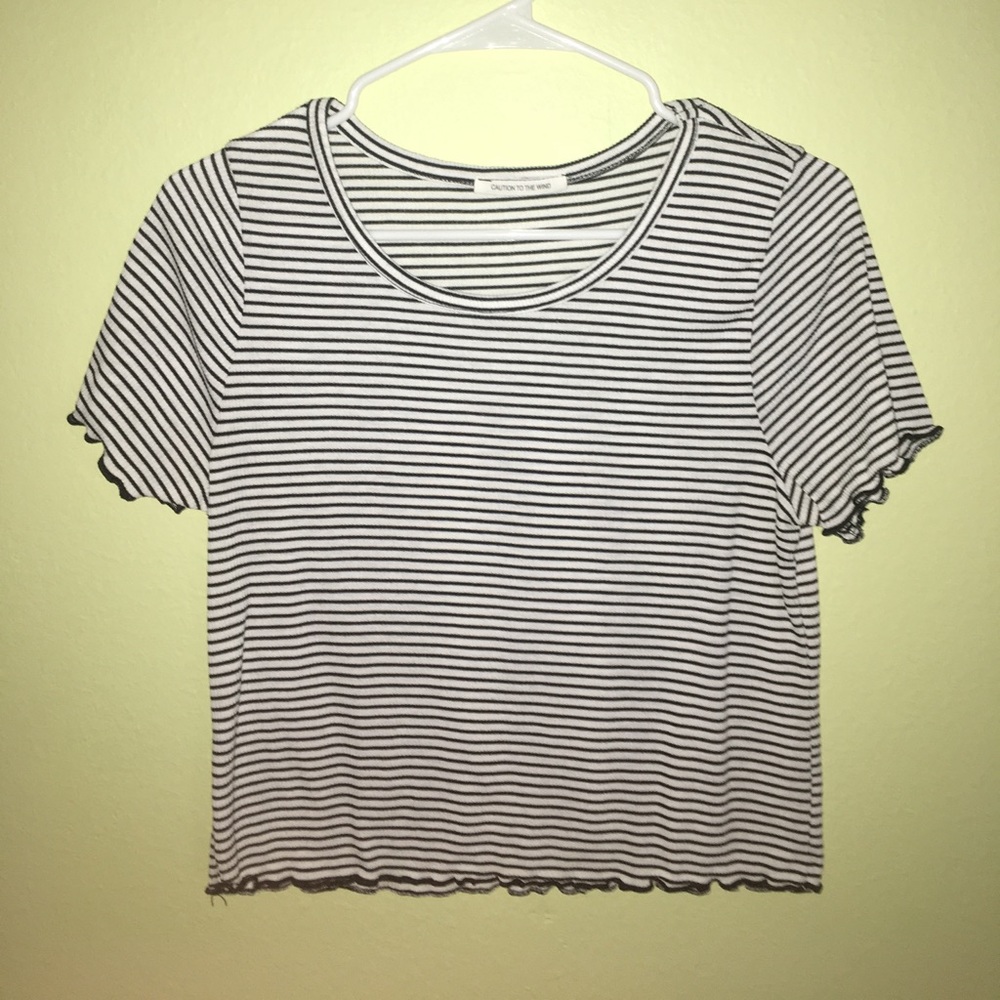 Black and White Stripped Top
